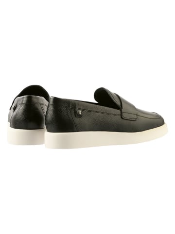 Högl Leder-Slipper "Ryan" in Schwarz