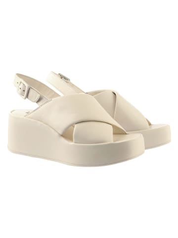 Högl Leder-Sandaletten "Lucie" in Creme