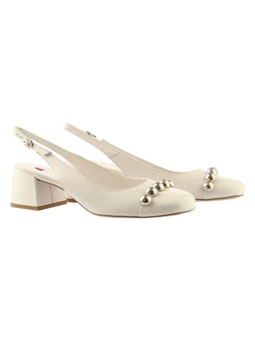Högl Leder-Slingpumps "Ashley" in Creme