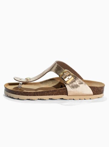 Sunbay Teenslippers "Camelia" goudkleurig