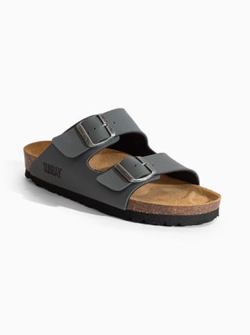 Sunbay Klapki "Balmain" w kolorze szarym