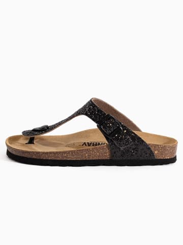 Sunbay Teenslippers "Camelia" zwart