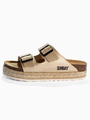Sunbay Pantoletten "Orange" in Gold