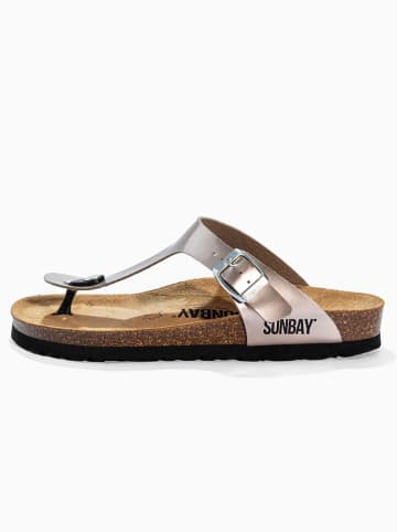 Sunbay Teenslippers "Camelia" zilverkleurig