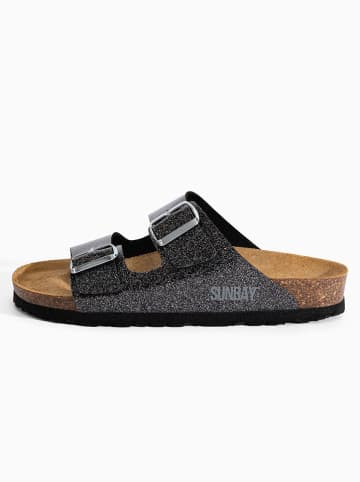 Sunbay Pantoletten "Trefle" in Anthrazit