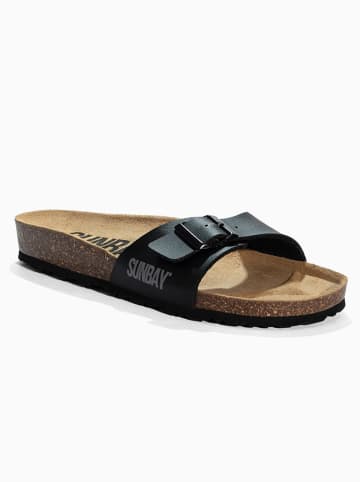 Sunbay Slippers "Jasmin" zwart