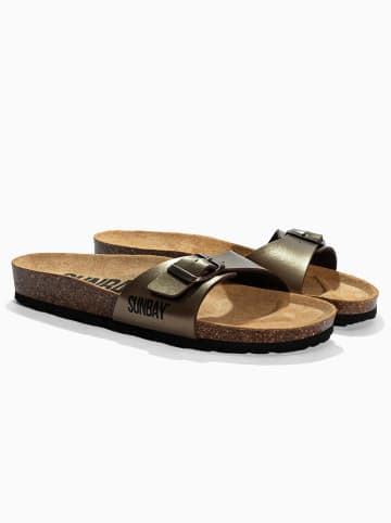 Sunbay Pantoletten "Jasmin" in Gold