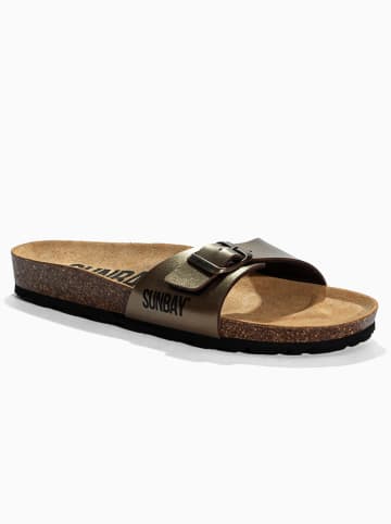 Sunbay Pantoletten "Jasmin" in Gold