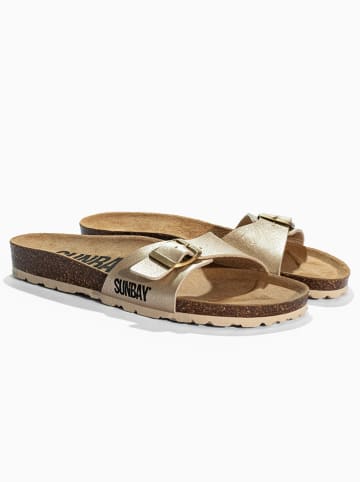 Sunbay Pantoletten "Jasmin" in Gold