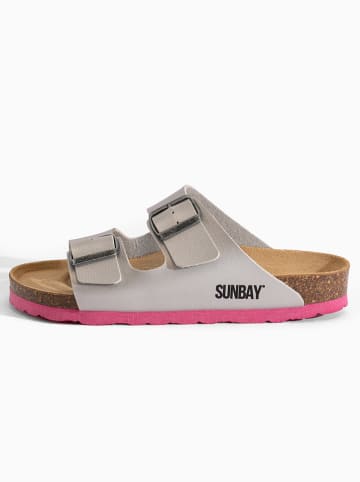 Sunbay Slippers "Trefle" zilverkleurig