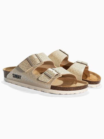 Sunbay Pantoletten "Trefle" in Gold