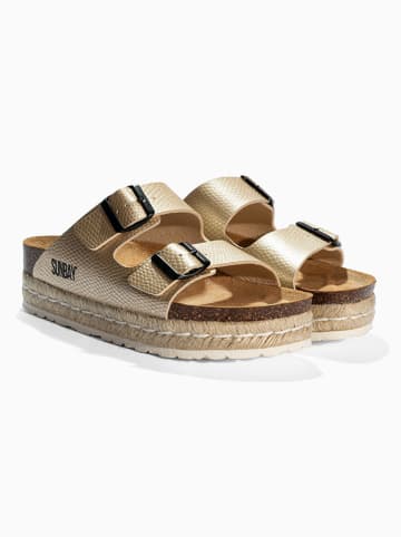 Sunbay Slippers "Orange" goudkleurig