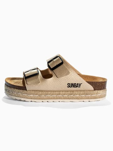 Sunbay Pantoletten "Orange" in Gold