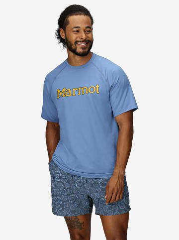 Marmot Functioneel shirt "Windridge Graphic" blauw