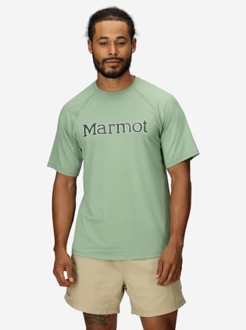 Marmot Funktionsshirt "Windridge Graphic" in Türkis