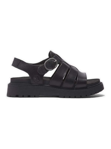 Timberland Leder-Sandalen "Clairemont Way" in Schwarz