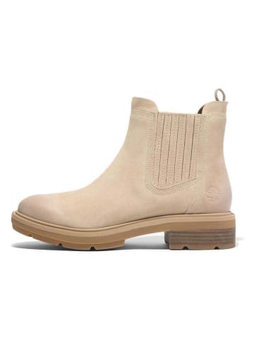Timberland Skórzane sztyblety "Brimfield" w kolorze beżowym