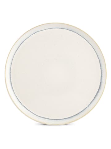 Salt and Pepper 4er-Set: Speiseteller "Stripes" in Weiß/ Blau - Ø 26 cm