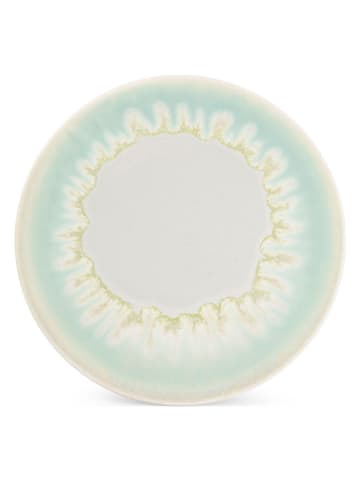 Salt and Pepper Talerzyki deserowe (4 szt.) "Maldives" w kolorze biało-zielonym - Ø 21 cm