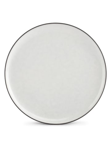 Salt and Pepper 4er-Set: Dessertteller "Fina" in Weiß/ Schwarz - Ø 20 cm
