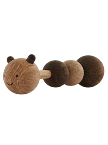 OYOY mini Rammelaar "Larva" lichtbruin/bruin - vanaf 6 maanden