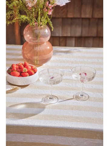 OYOY living design 2er-Set: Coupe-Gläser ''Mizu'' in Weiß - 230 ml