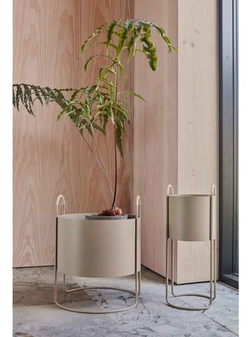 OYOY living design Stojak "Maki" w kolorze beżowym na rośliny - 24 x 55 x 22 cm