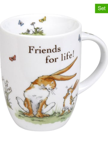 Könitz Kubki jumbo (2 szt.) w kolorze biało-brązowym - 380 ml