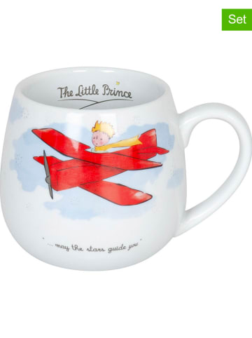 Könitz 2er-Set: Tassen "The Little Prince - Airplane" in Weiß/ Rot - 400 ml