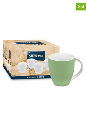 Könitz 4-delige set: koffiekoppen "Spring" lichtgroen - 215 ml