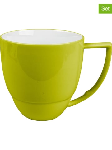 Könitz Kubki jumbo (2 szt.) "UNO" w kolorze zielonym - 360 ml