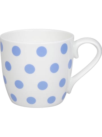 Könitz Kubki jumbo (2 szt.) "Dots" w kolorze biało-niebieskim - 425 ml
