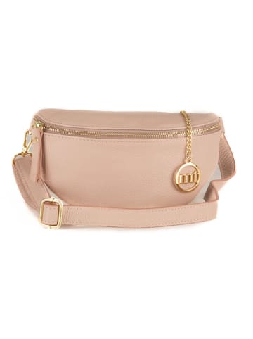 Mia Tomazzi Leder-Brustbeutel "Perugino" in Rosa - (B)23 x (H)13 x (T)2 cm