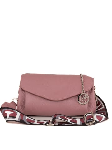 Pia Sassi Leren schoudertas "Corno Baitone" oudroze - (B)24 x (H)14 x (D)10 cm