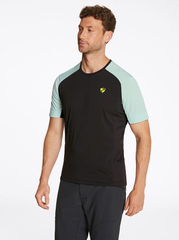 Ziener Fietsshirt "Nentin" zwart/turquoise