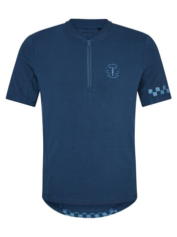 Ziener Fietsshirt "Neston" donkerblauw/oranje