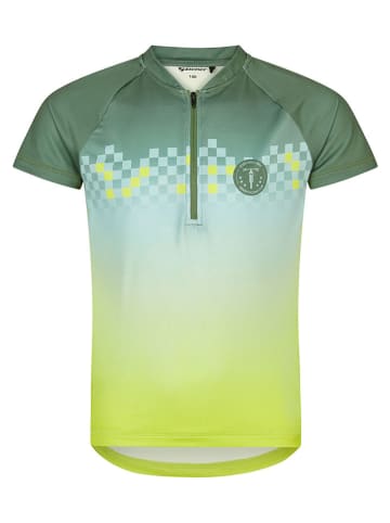 Ziener Koszulka kolarska "Nestel" w kolorze zielono-limonkowym