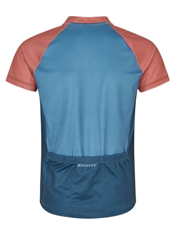 Ziener Fahrradtrikot "Narus" in Blau/ Orange