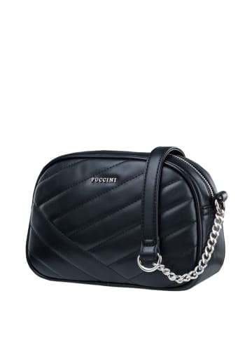 Puccini Leder-Umhängetasche in Dunkelblau - (B)24 x (H)15 x (T)8 cm