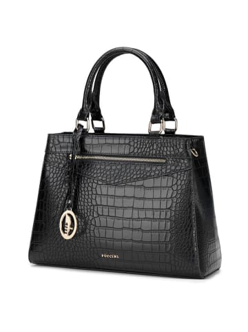Puccini Henkeltasche in Schwarz - (B)34 x (H)25 x (T)10 cm
