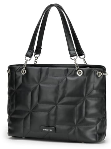Puccini Schoudertas zwart - (B)34 x (H)26 x (D)14 cm
