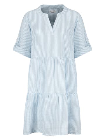 Fresh Made Kleid in Hellblau/ Weiß