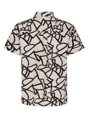 Sublevel Hemd in Beige/ Schwarz