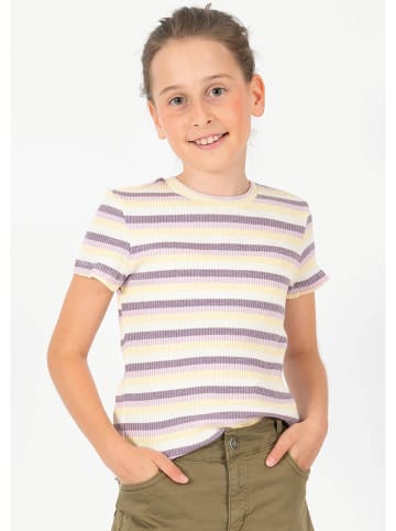 Blue Effect Shirt paars/wit/geel