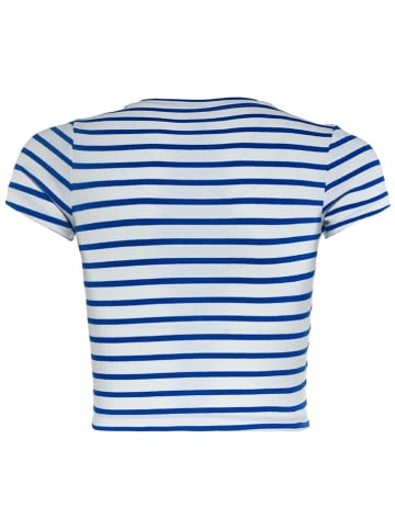 Blue Effect Shirt in Blau/ Weiß