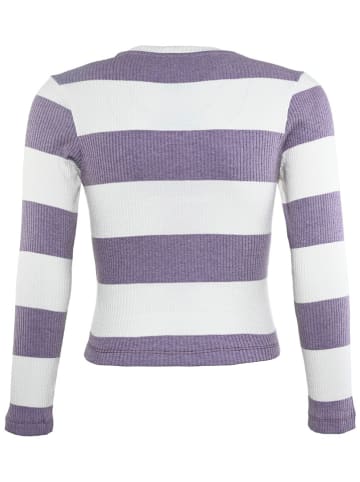 Blue Effect Longsleeve paars/wit