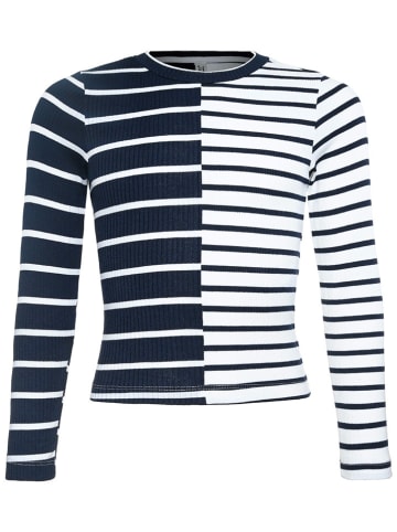 Blue Effect Longsleeve donkerblauw/wit