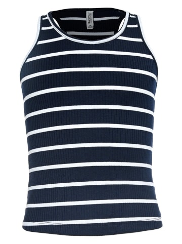 Blue Effect Top donkerblauw/wit