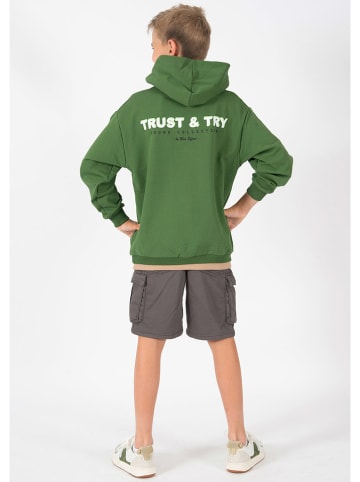 Blue Effect Cargoshorts in Grau