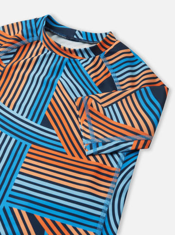 Reima Badeshirt "Uiva" in Orange/ Blau